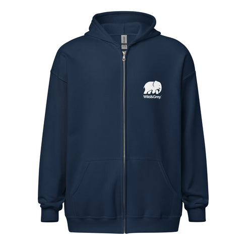 Elephant Conservation - Full Zip Womens Hoodie